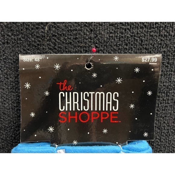 48 inch Blue felt‎ Christmas tree skirt - Picture 3 of 3